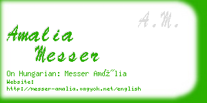 amalia messer business card